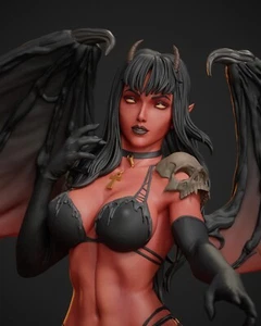 Abe3D Demon Succubus 1/6 1/4 scale printed resin model unpainted DIY kit - Picture 1 of 17