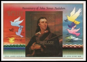Belice 1985 - Mi-N.o Bloque 67 ** - Estampillada sin montar o nunca montada - Pájaros / Pájaros - Audubon - Imagen 1 de 1