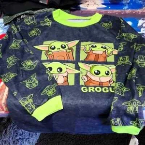 Kids Pj Top Star Wars (Grogu) Only The Top Sz 8-10 New - Picture 1 of 6