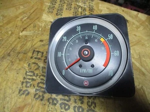 1969 69 Camaro SS 350 5K redline Tach original GM with LT blue nut covers - Picture 1 of 4