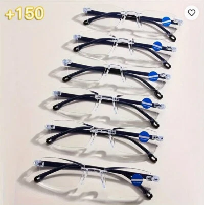 rahmenlose Lesebrille + 1,50 oder +2,00 Dioptrien - Bild 1 von 4