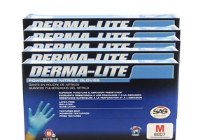Guantes de nitrilo sin polvo SAS Safety 6607 (paquete de 5) Derma-Lite (medianos) - Imagen 1 de 2