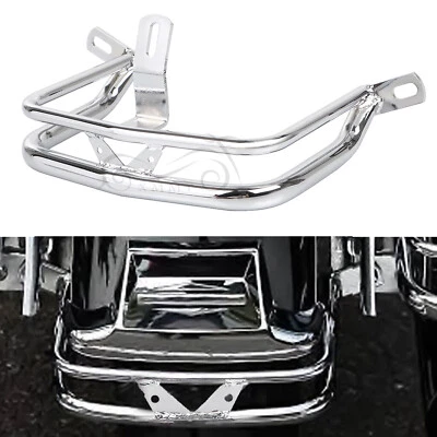 铬制后挡泥板轨道装饰保险杠适用于 Harley Street Electra Glide Road King — 第 1/4 张图片
