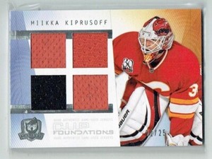 09-10 UD The Cup Foundations  Miikka Kiprusoff  /25  Quad Jerseys 