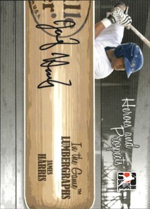 2011 ITG Heroes and Prospects Lumbergraphs Autographs #JHAR James Harris S2/100