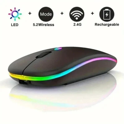 Souris Ergonomique Sans Fil pour PC - USB 2,4 GHz - Photo 1/3