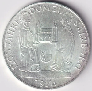 MONEDA AUSTRIA 50 SCHILLING 1974 - PLATA -DOMZU SALZBURG- OSTERREICH - Picture 1 of 2
