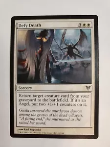 MTG Magic The Gathering Card Defy Death Sorcery White Avacyn Restored 2012 - Picture 1 of 2