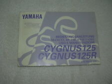 Yamaha CYGNUS 125 125R Motorroller Bedienungsanleitung Betriebsanleitung 02/1996