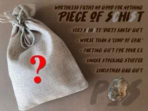 PIECE OF ScHIsT Stocking Stuffer Christmas Gag Gift! Worse than a Lump of Coal! - Picture 1 of 6