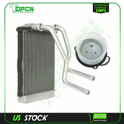 Blower Motor and Heater Core Front Fit For 1995 1996 1997-2002 Dodge Ram 4000 Foto 1 de 4