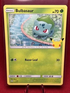 2021 Pokemon Card **Bulbasaur** McDonald's Promos 25th Anniversary Set No. 1/25 - Picture 1 of 9
