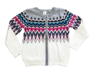 NWT NEW Gymboree full zipper sweater long sleeve 7 8 yrs old girl M MEDIUM - Picture 1 of 4