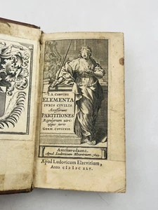 J. A. Corvini. Elementa iuris civilis. Accedunt partitiones regularum & iuris co - Imagen 1 de 11