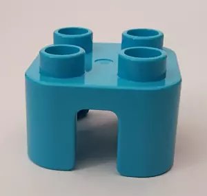 Lego Medium Azure Duplo Furniture Chair with 4 Studs 65273 - Picture 1 of 2