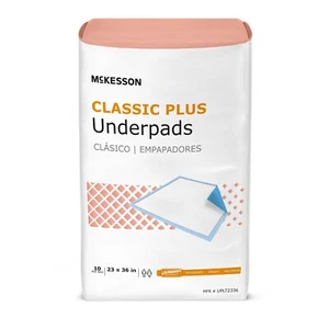 10 McKesson Adult Bed Chair Urinary Incontinence Disposable Underpads 23x36" - Picture 1 of 1