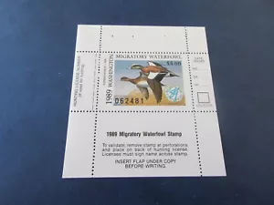 Nuovo di zecca 1989 timbro anatra libretto libretto libretto WA4a - Foto 1 di 2
