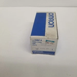 Omron H3BF Timer, 0.5s-100h, Volts 100/110/120VAC, Box & Instructions, NOS - Picture 1 of 6