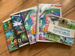 Nintendo Wii game lot Pokémon battle Kirby Epic animal crossing wii sports Rare - Picture 1 of 10