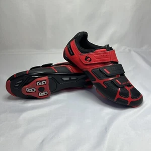 Men’s Pearl Izumi Select RD IV Bicycle Shoes EUR 40 Black Red w/Cleats - Picture 1 of 11
