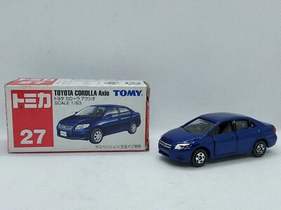 Tomica Caja Roja Nº Toyota Corolla Axio 27 etiqueta azul descontinuada Tomy  Foto 1 de 4