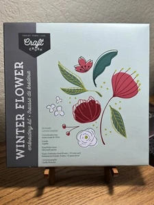 ¡NUEVO EN PAQUETE! Craft Crush ~ Kit de bordado de flores de invierno ~ FabFitFun - Imagen 1 de 2