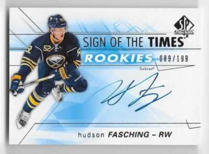 16/17 SP AUTHENTIC SIGN OF THE TIMES ROOKIES AUTOGRAPH Hudson Fasching #89/199 - Picture 1 of 1