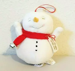 Department 56 GET JINGLY WITH ME Snowman Plush Ornament 5" - Foto 1 di 5