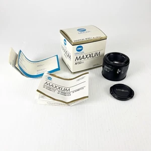 Minolta Maxxum AF 50mm f/1.7 Black Camera Lens - Picture 1 of 5