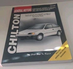 1985-2000 Chevrolet Sprint, Geo Metro & Suzuki Swift Chilton Manual Turbo Sprint - Bild 1 von 4