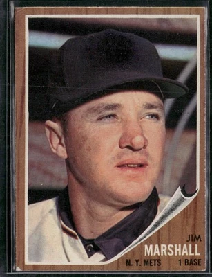 Jim Marshall 1962 Topps #337 New York Mets - Image 1 of 2