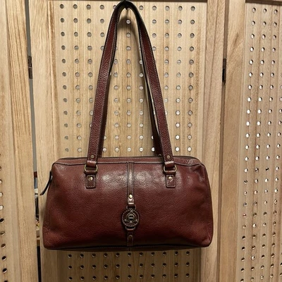 Bolso de Hombro ETIENNE AIGNER Oxblood Cuero de Vaca Genuino Clásico De Colección RARO Foto 1 de 4