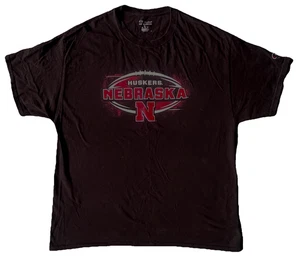Champion Nebraska Cornhuskers T-Shirt Herren XL schwarz Football Grafik Tee - Bild 1 von 7