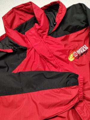 Matco Tools Racing Coat Tri Mountain Size Medium Hidden Hood Mens Rip Stop Red - Image 1 of 4
