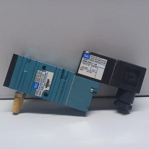 MAC 411A-B0A-DM-DDFJ-1JB Solenoid Valve w/ DMB-DDFJ-1JB - CLSF - UNTESTED PARTS! - Picture 1 of 10