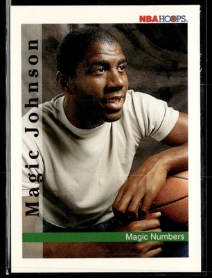 1992-93 Hoops #331 Magic Johnson Lakers Basketball Card 1203C - Image 1 of 2