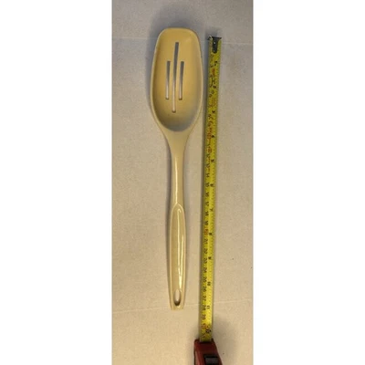 Vintage Foley Nylon Plastic Slotted Spoon Tan 11" MCM - Image 1 of 4