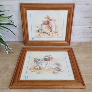 Mosarañas caprichosas de colección ratones con conchas enmarcadas en madera impresiones en acuarela arte para niños - Imagen 1 de 20