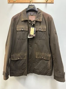 Dubarry Broadford Men’s Waxed Jacket Coat, Olive, 2XL New W/ Tags - Picture 1 of 16