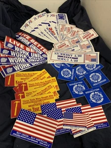 Huge Lot Of Hollywood Union Stickers Vintage IATSE Craftspersons Lot 45x - Picture 1 of 7