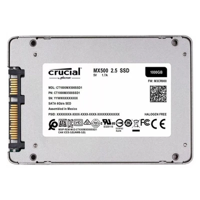 10pcs Crucial MX500 1TB SSD 2.5" SATA 6Gb/s Solid State Drive CT1000MX500SSD1 - Image 1 of 2