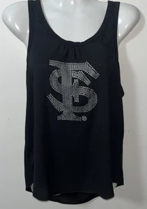 Touch by Alyssa Milano Womans Tank Top Small Florida State Seminoles Bling Silky - Picture 1 of 8