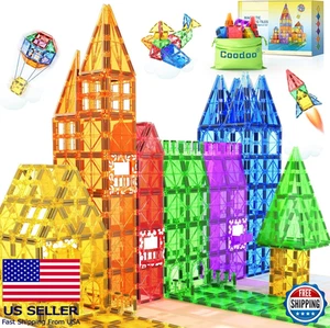 Juego de bloques de construcción magnéticos de 60 piezas, juguetes de aprendizaje STEM, juegos sensoriales para - Imagen 1 de 5