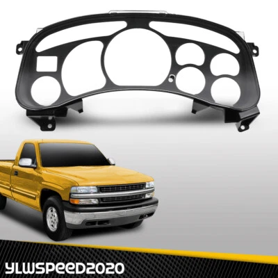  Lente de cuadro de instrumentos apta para 99-02 Chevy Tahoe Silverado 1500 Yukon Sierra Foto 1 de 4