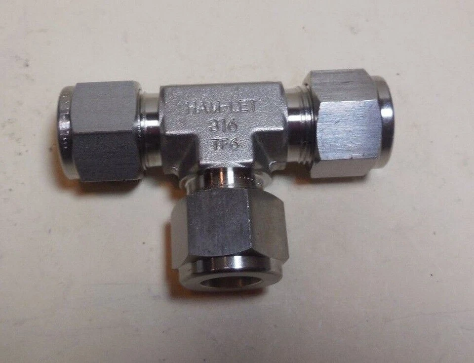 Union Tee Compression Ham-Let 764l SS 1/2