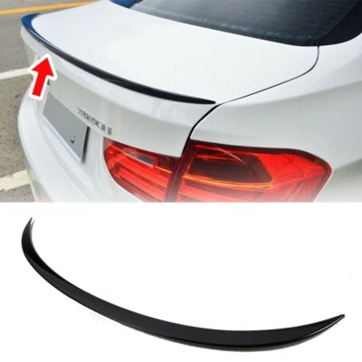 Painted Black For BMW E90 4D SEDAN M-TYPE TRUNK SPOILER REAR WING M Sport 335i Foto 1 de 4