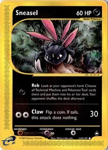 Sneasel 110/147 - Aquapolis - Pokemon - MP - Picture 1 of 2