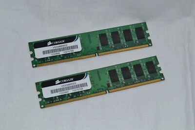 2 RAM Riegel, Corsair VS2GB800D2 4GB (2x2GB) PC2-6400 800MHz - Immagine 1 di 2