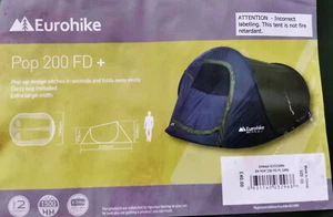 Eurohike Pop 200 2 Person Tent Green - Picture 1 of 1