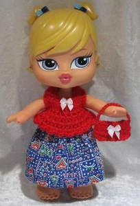 Passend für 12" Big Bratz Babyz #42 Top, Rock & Handtasche Set, handgefertigte Kleidung - Bild 1 von 3
